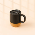 Load image into Gallery viewer, Cork Base Black Mug