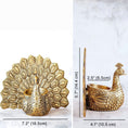 Load image into Gallery viewer, Metal Peacock Candle Holder