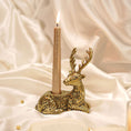 Load image into Gallery viewer, Golden Stag Candle Stand