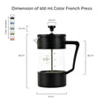 Load image into Gallery viewer, Resistant Borosilicate Glass French Press