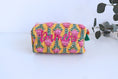 Load image into Gallery viewer, Personalized Medium Block Print Makeup Bag