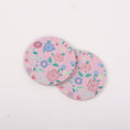 Load image into Gallery viewer, Pink Floral Coasters (set of 2)