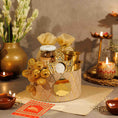 Load image into Gallery viewer, Ruhaani – Luxury Diwali Gift Hamper with Brass Dabara Set, Dry Fruits & Coffee