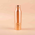 Load image into Gallery viewer, Half Hammered Copper Bottle