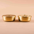 Load image into Gallery viewer, Mogra Brass Nut Bowl (Set of 2)