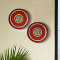 Load image into Gallery viewer, Hand-painted Terracotta Wall Plates (Set of 2)