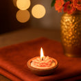 Load image into Gallery viewer, Pink Diya Candle