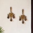 Load image into Gallery viewer, Shubh Labh Pair' Hand-Etched Wall Decor Hanging Set In Brass