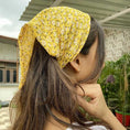 Load image into Gallery viewer, Yellow Floral Bandana