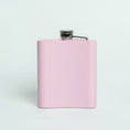 Load image into Gallery viewer, Pink Hip Flask Customised
