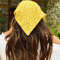 Load image into Gallery viewer, Yellow Floral Bandana