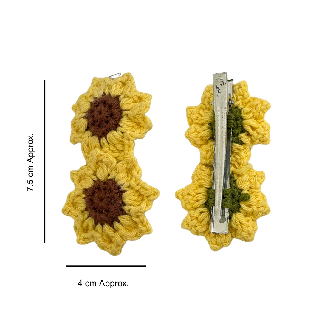 Sunflower + Daisy Claw Clip