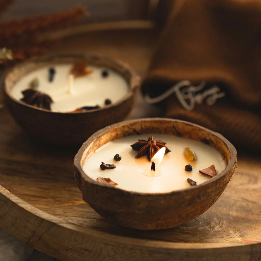 Coconut Shell Spice Candle