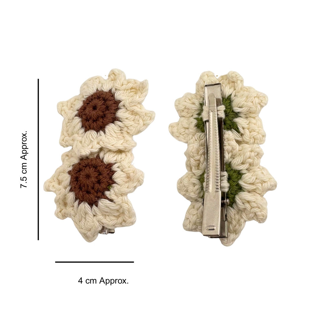 Sunflower + Daisy Claw Clip