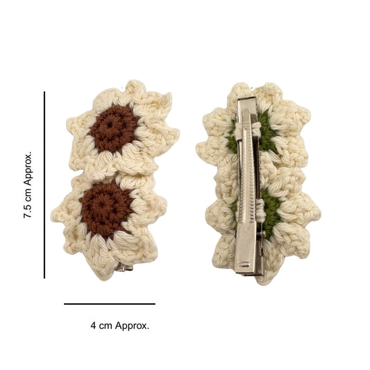 Sunflower + Daisy Claw Clip