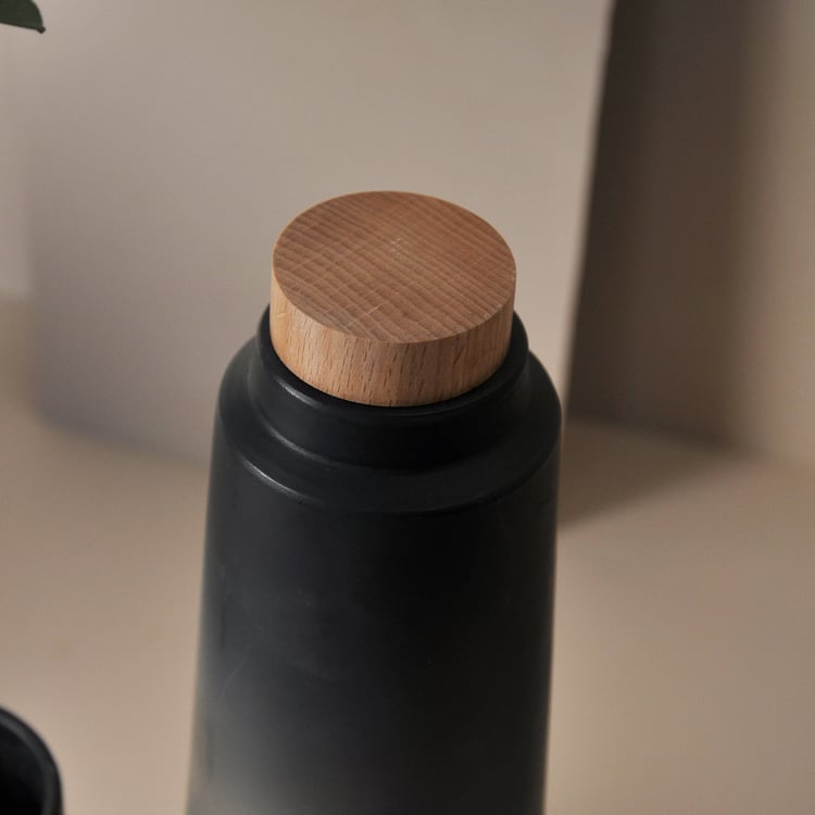 Handmade Terracotta Earthen Clay Bottle (Dual Tone)