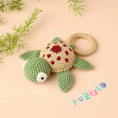 Load image into Gallery viewer, Crochet Karigari Turtle Baby Rattle
