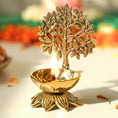 Load image into Gallery viewer, Brass Kalpvriksh Diya
