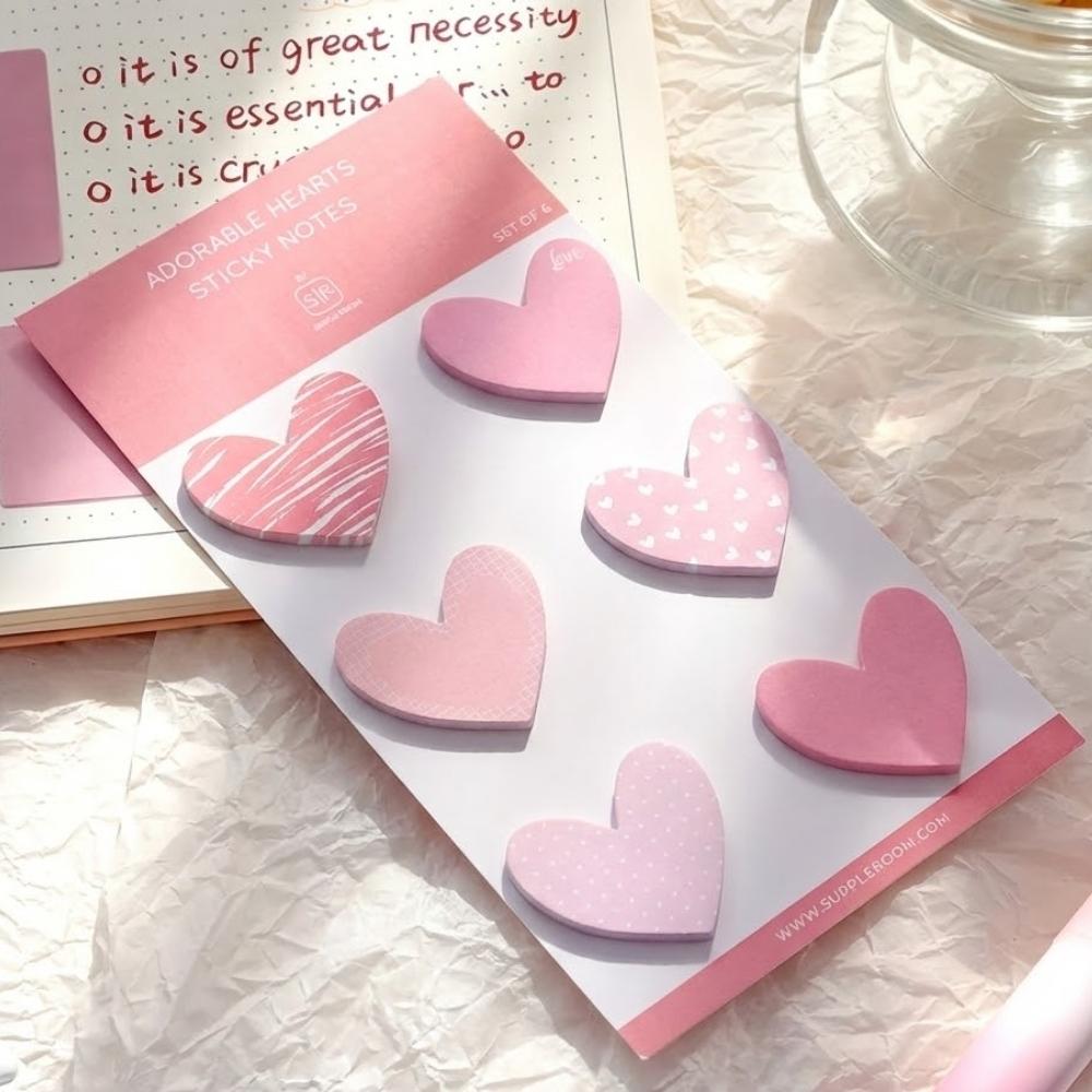 Sticky Note Heart Display Adorable Mini Heart Sticky Notes – The Good Road Gifting