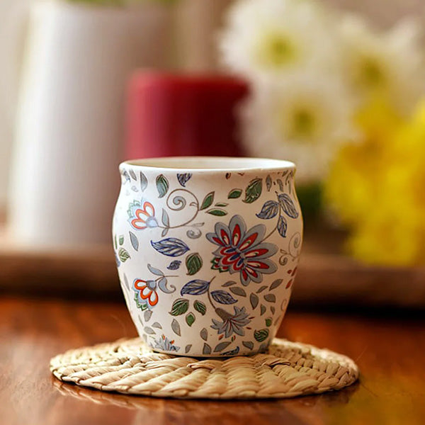Blue Floral Kulhad