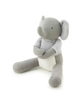 Load image into Gallery viewer, Grey Cotton Poly Fill Elephant Toy
