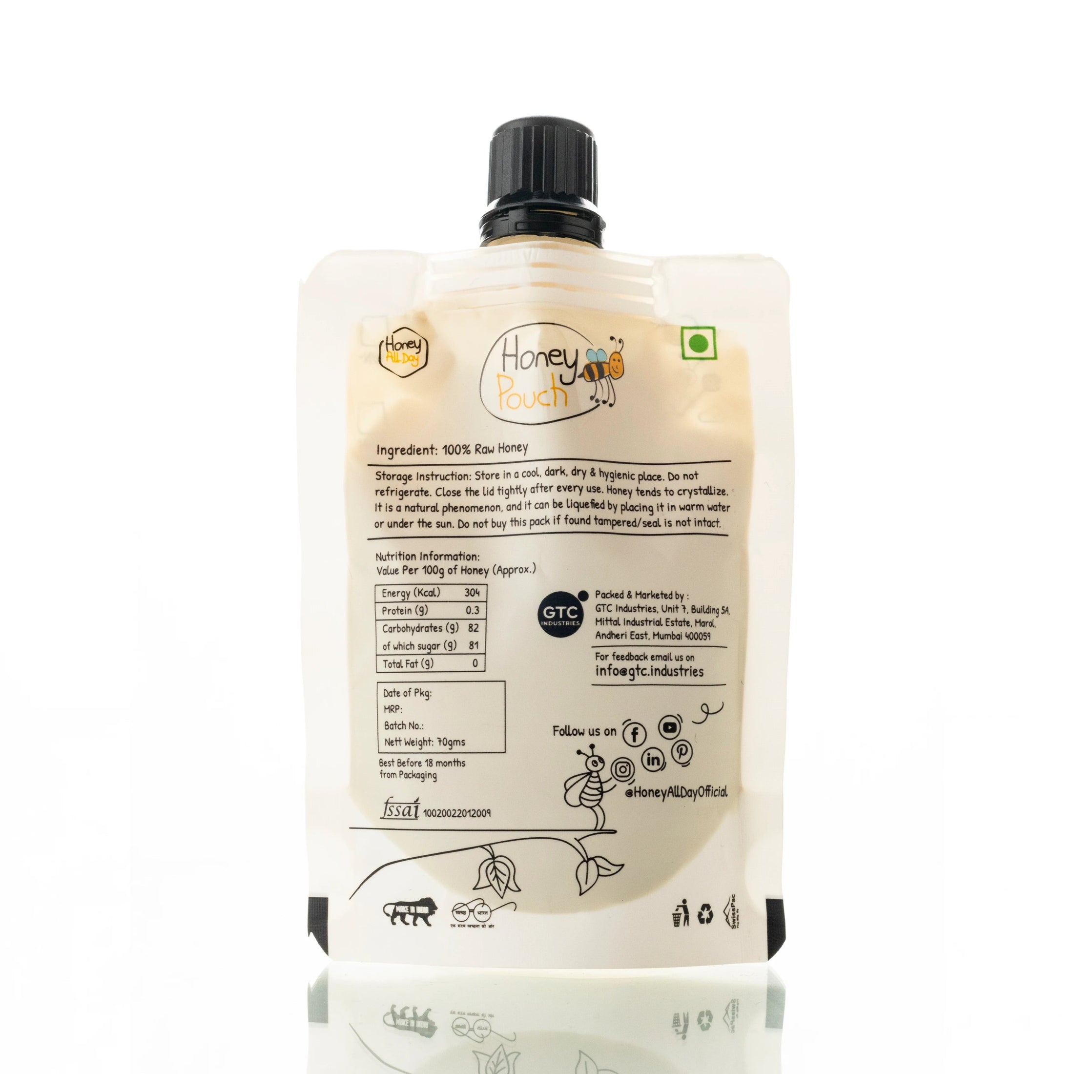 Raw Honey Pouch