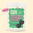 Load image into Gallery viewer, Dark Choco Peppermint Pretzels
