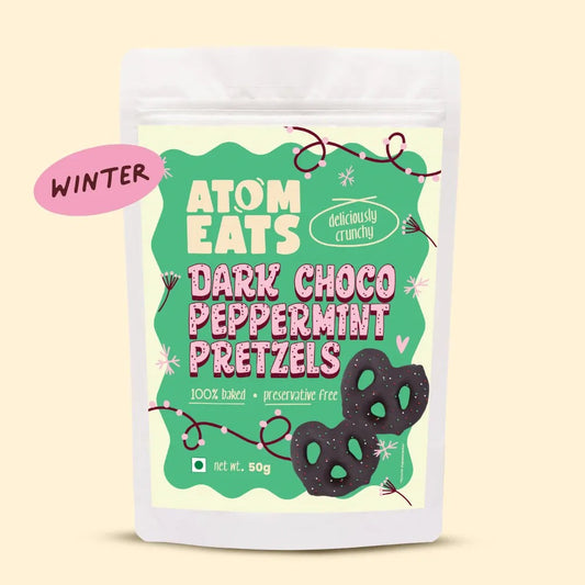 Dark Choco Peppermint Pretzels