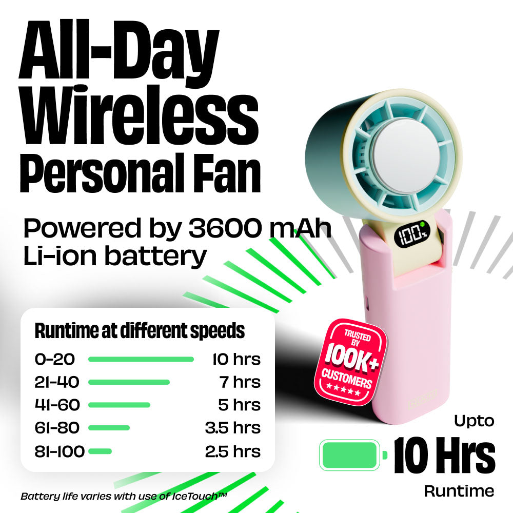 Personal Hand Fan with IceTouch