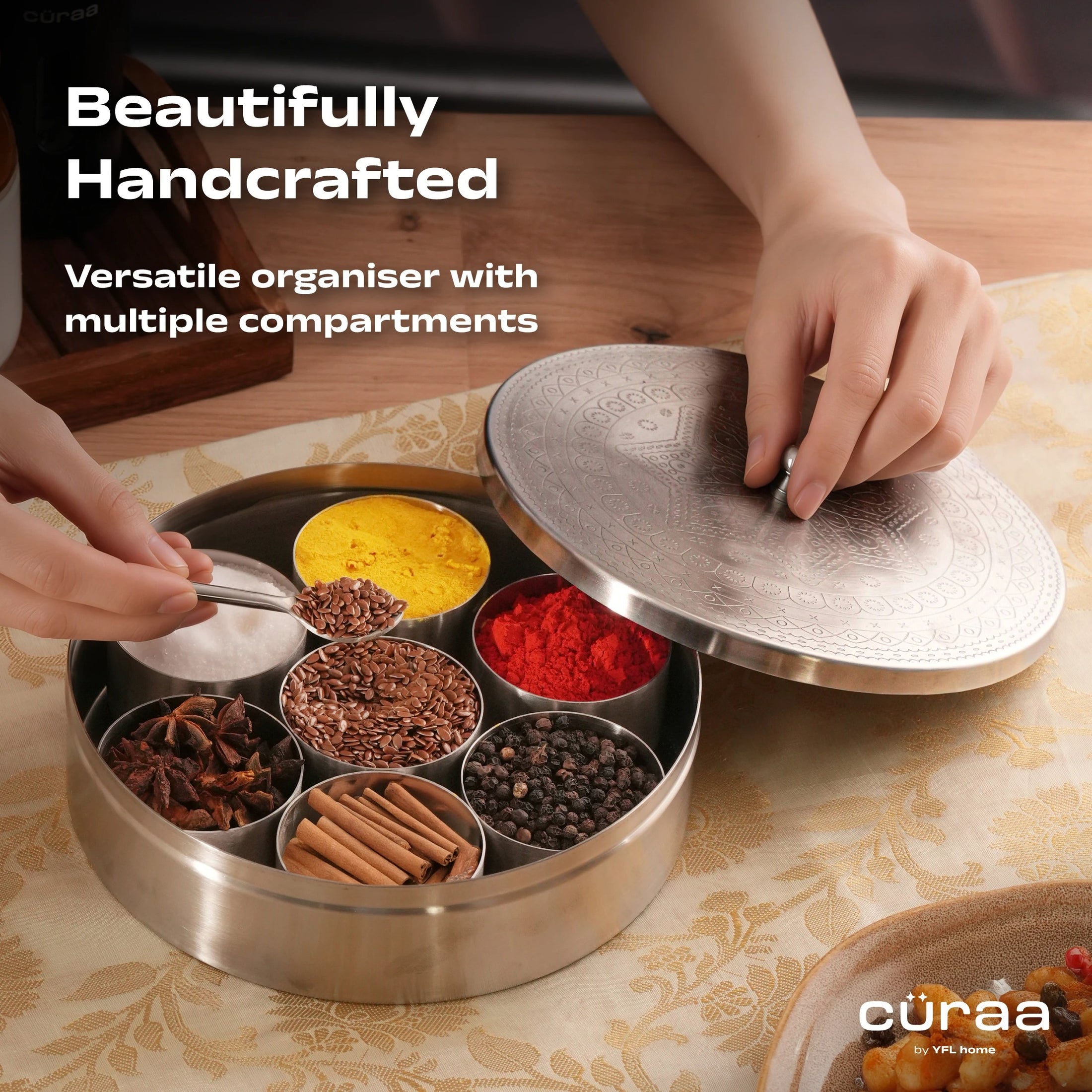 Cüraa Stainless Steel Masala Dani