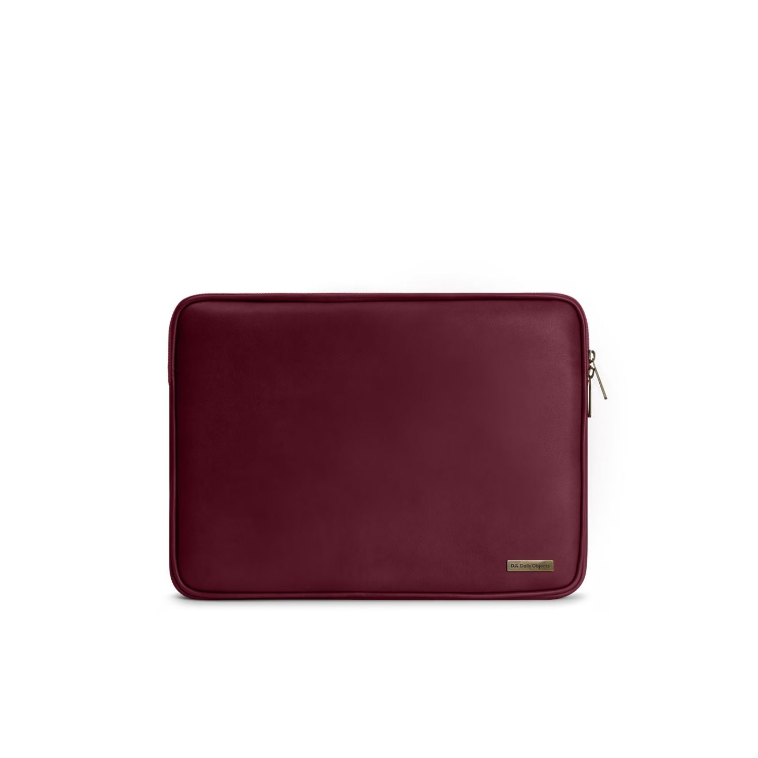 Vegan Leather Zippered Sleeve For Laptop