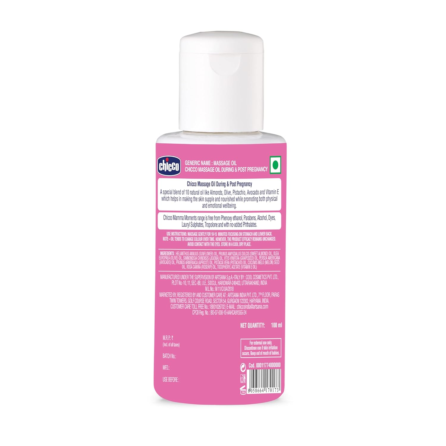 Chicco Mamma Moments Massage Oil
