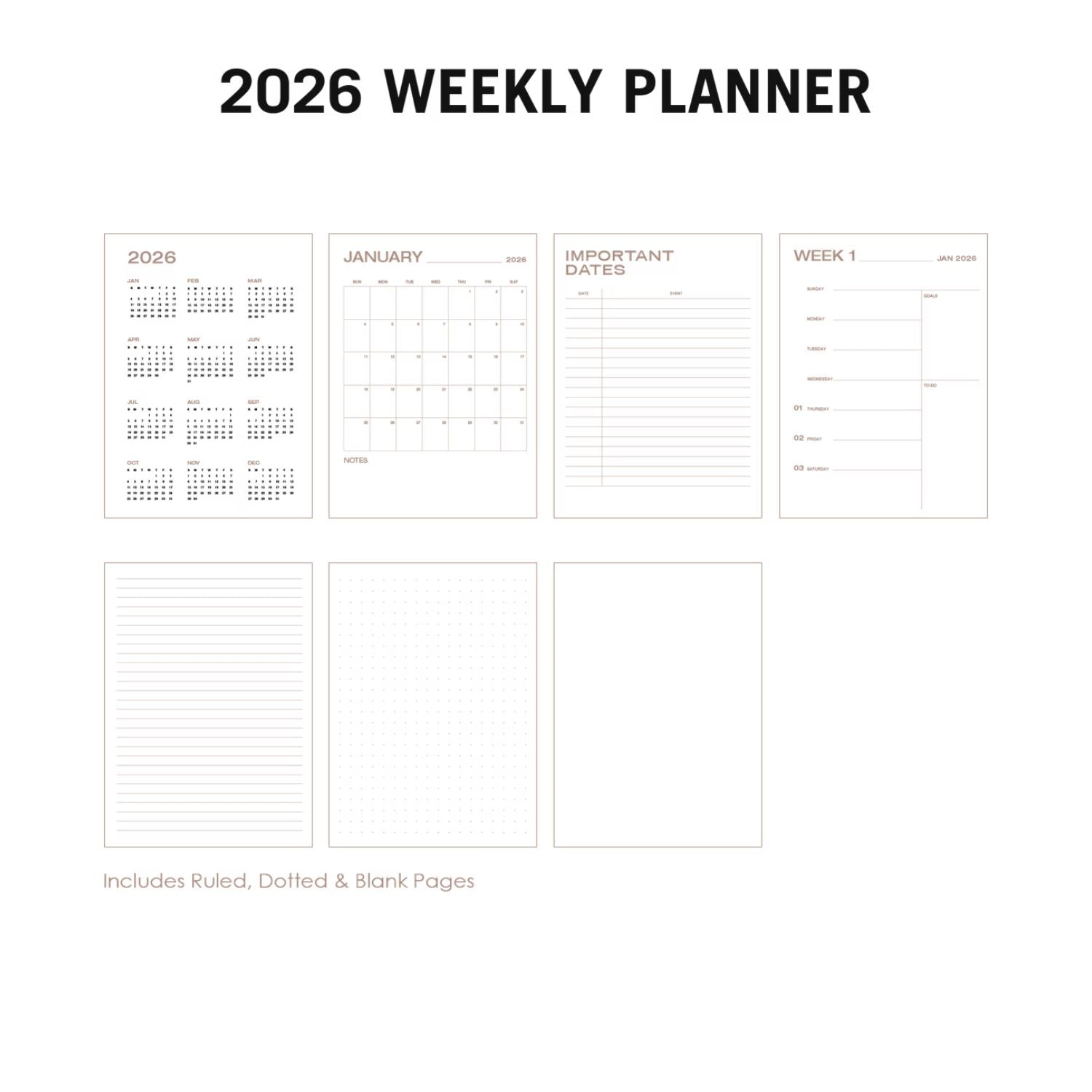 Sort Weekly Planner