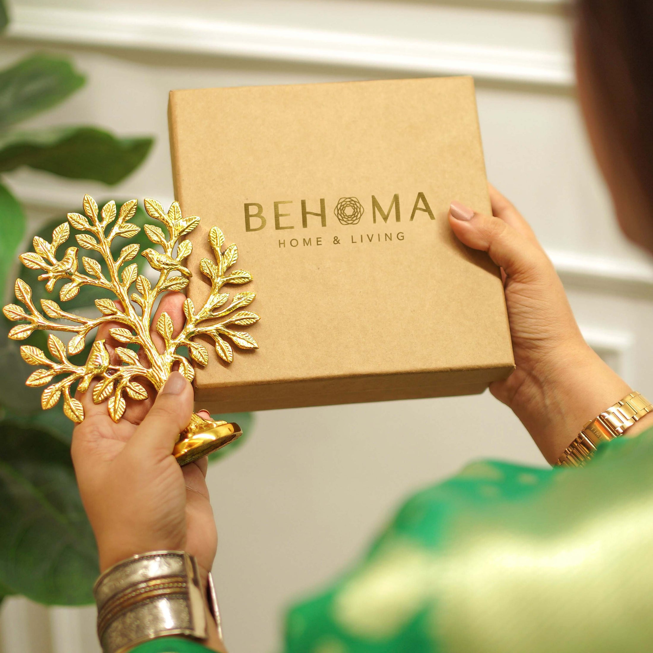 Pure Brass Kalpvriksh with Birds