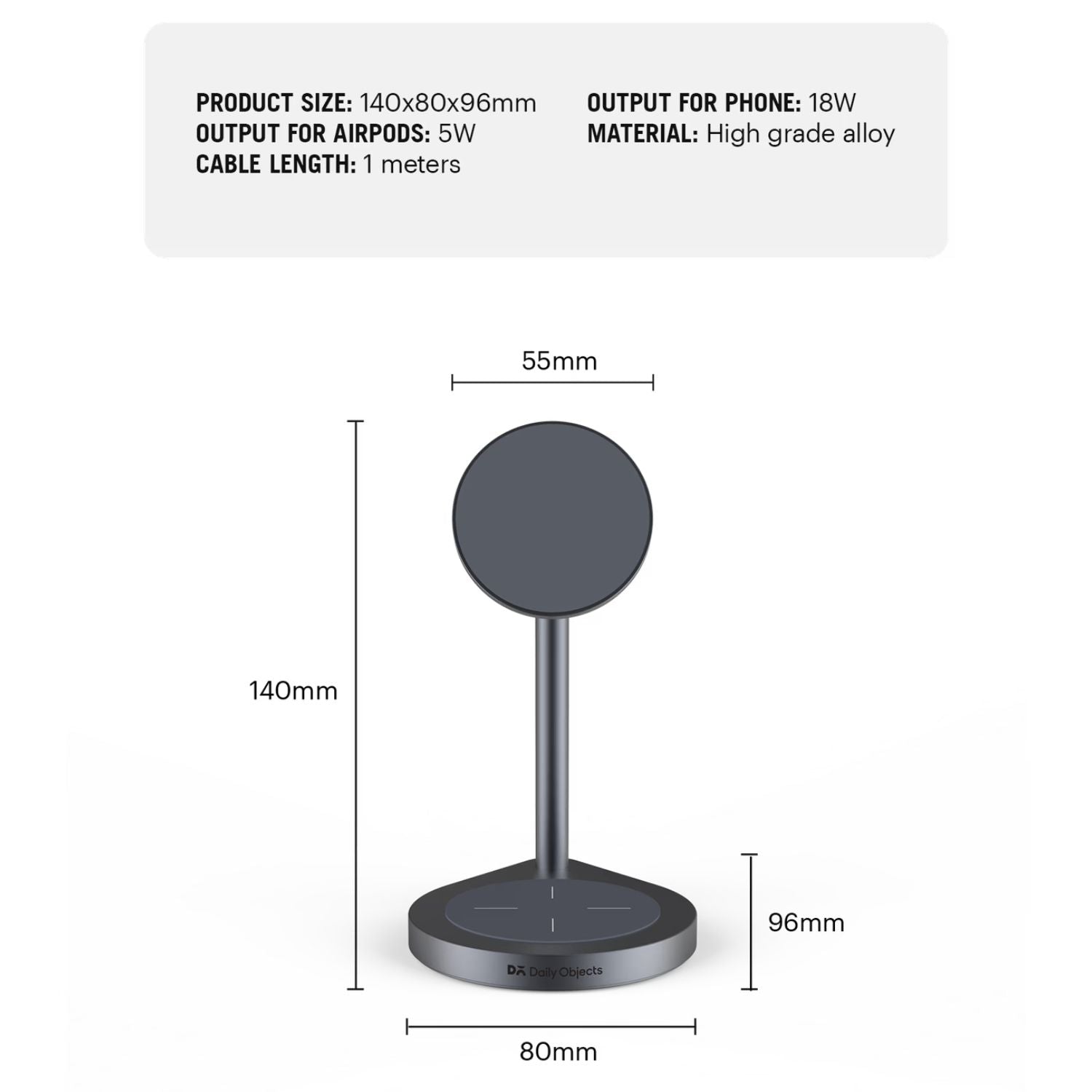 Max 2-In-1 Magnetic Wireless Charger (18W)