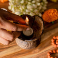 Load image into Gallery viewer, Coconut Shell Dhoop Stand
