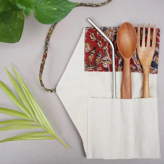 Foldable Reusable Cutlery and Straw