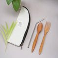 Load image into Gallery viewer, Zipper Reusable Cutlery and Straw

