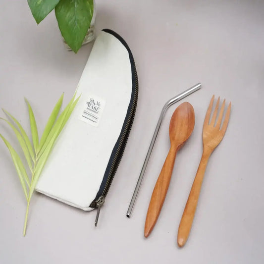 Zipper Reusable Cutlery and Straw
