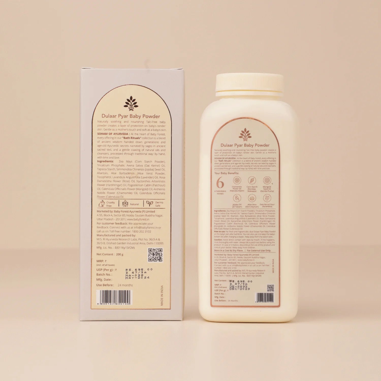 Dulaar Pyar Talc-Free Baby Powder
