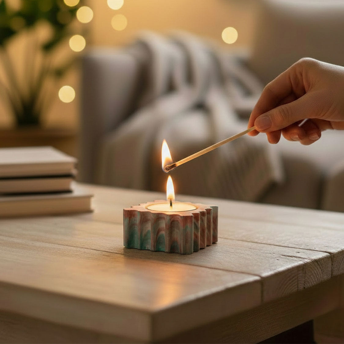 Concrete Candle Holder