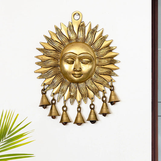 'Sun Lord' Wall Decor Brass Wall Hanging