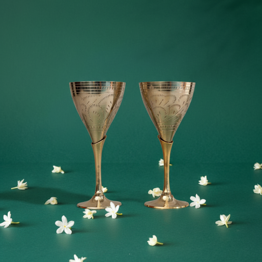 Brass Wine Goblets