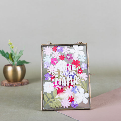 Floral Glass Frame-Mother's Day Edition