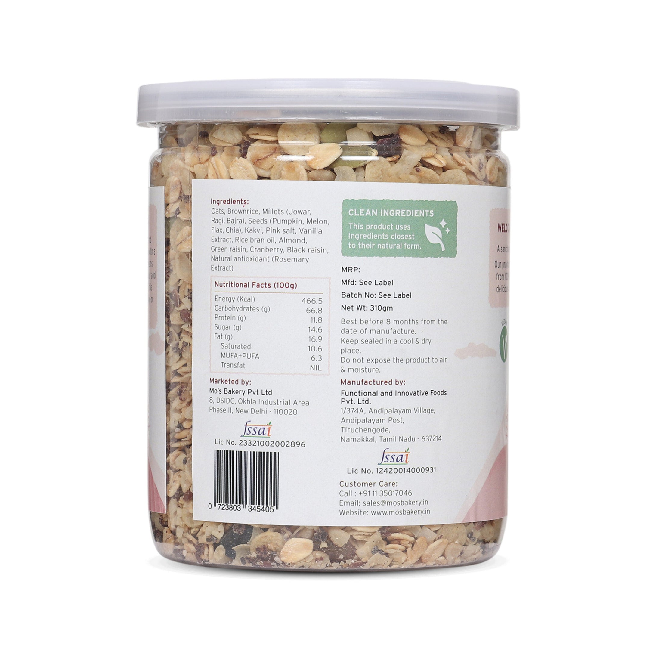 Berry Nut Crunch Millet Muesli