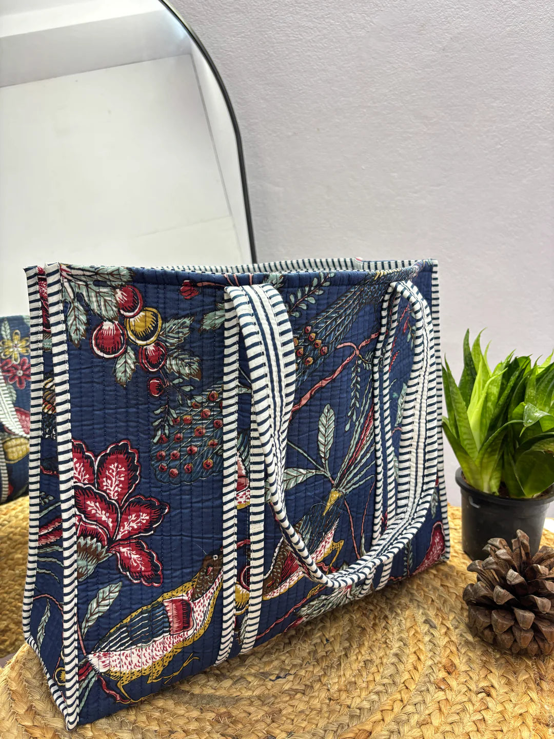 Handcrafted Reversible Tote Bag
