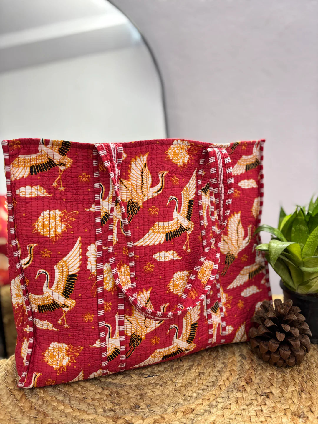 Handcrafted Reversible Tote Bag