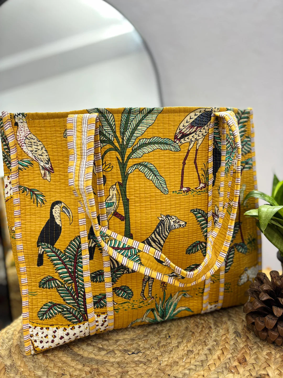 Handcrafted Reversible Tote Bag