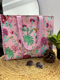 Load image into Gallery viewer, Handcrafted Reversible Tote Bag
