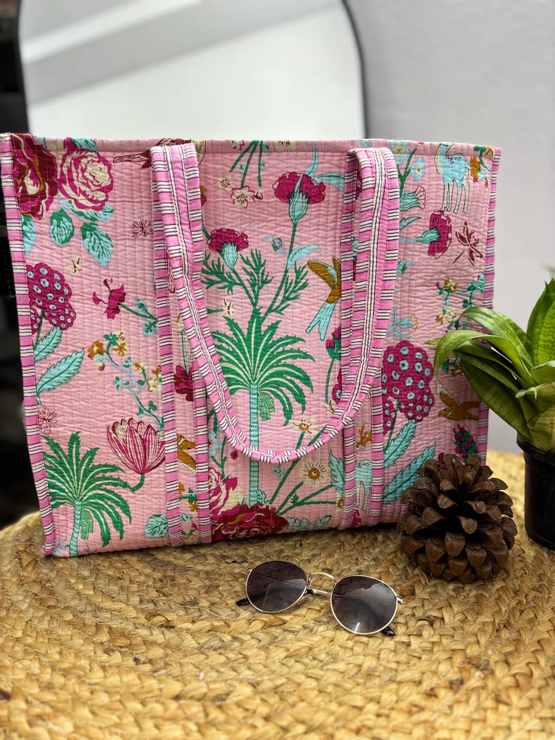 Handcrafted Reversible Tote Bag